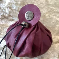 Dungeons and Dragons Large Genuine Real Luxury Handmade Leather Dice Bag DnD Coin Pouch LARP Bag for DnD Gifts RPG Props larping Gift