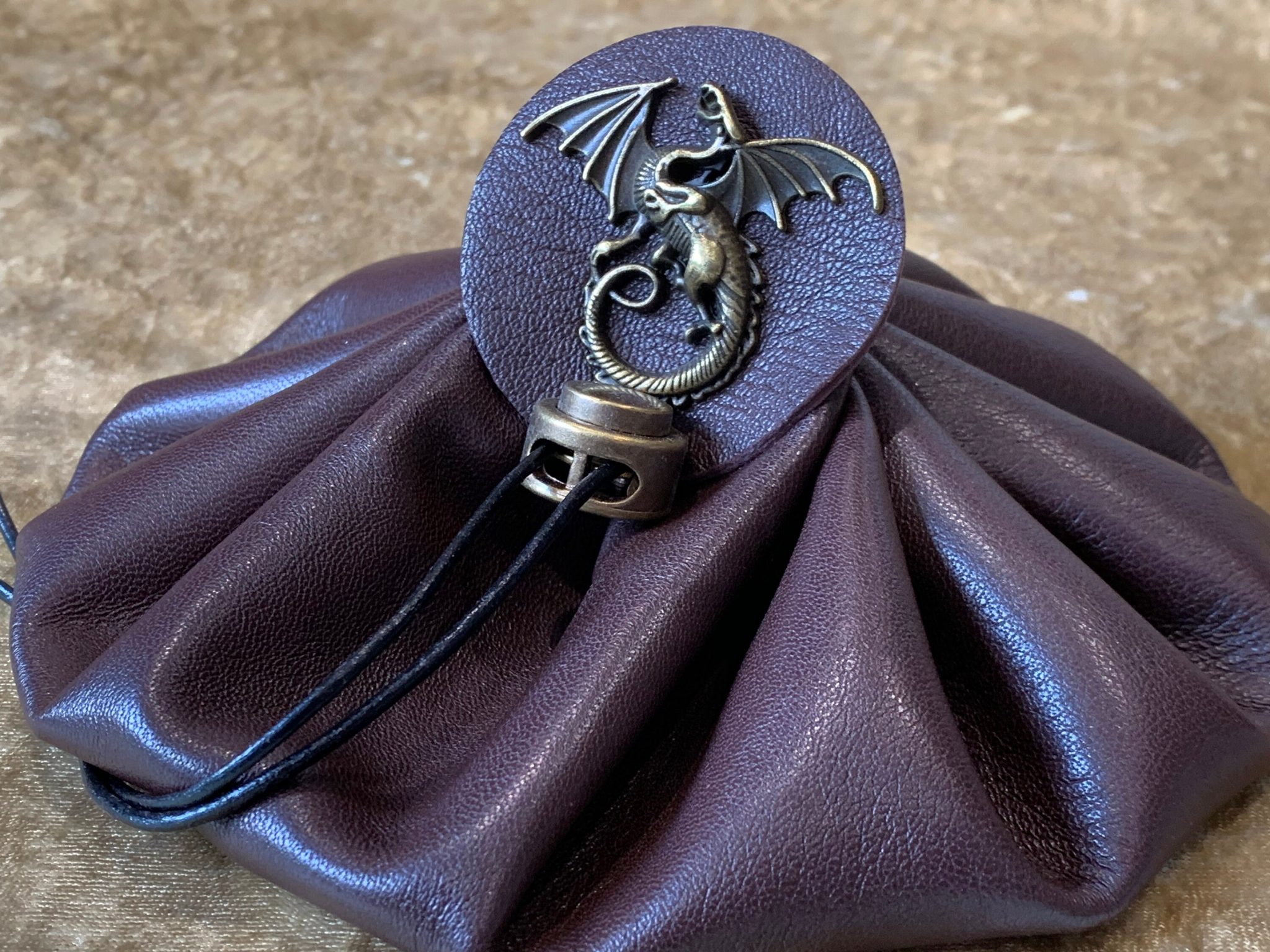 Dungeons and Dragons Leather Dice Bag DnD Dice Bags Gifts Coin Pouch