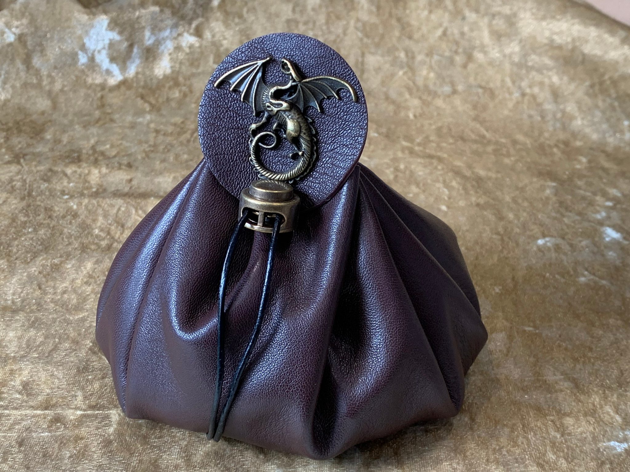 Dungeons and Dragons Leather Dice Bag DnD Dice Bags Gifts Coin Pouch