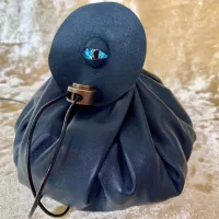 Dungeons and Dragons Large Genuine Real Luxury Leather Dice Bags DnD Dicebag Coin Pouch LARP Bag for DnD Gifts RPG Props larping Gift