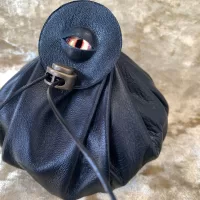 Dungeons and Dragons Large Genuine Real Luxury Leather Dice Bags DnD Dicebag Coin Pouch LARP Bag for DnD Gifts RPG Props larping Gift