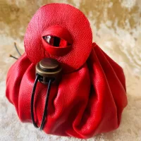 Dungeons and Dragons Leather Regular Dice Bag DnD Dicebag Coin Pouch LARP Bag for DnD Gifts RPG Gift Props larping