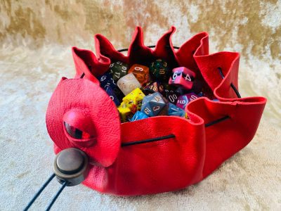 Dungeons and Dragons Leather Regular Dice Bag DnD Dicebag Coin Pouch LARP Bag for DnD Gifts RPG Gift Props larping - Image 2