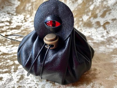 Dungeons and Dragons Leather Regular Dice Bag DnD Dicebag Coin Pouch LARP Bag for DnD Gifts RPG Gift Props larping