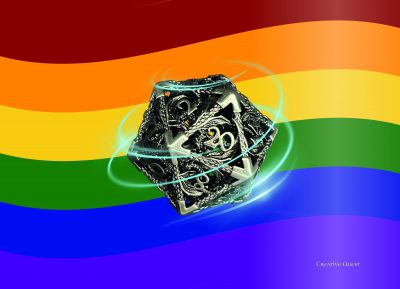 Dungeons and Dragons Rainbow LGBTQIA Pride Magic D20 Bag DnD Fantasy rpg Dnd shoulder Messenger Bag Gay, Lesbian, Trans Christmas gift - Image 2