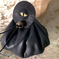 Dungeons and Dragons Regular Genuine Real Luxury Leather Dice Bag DnD Dicebag Coin Pouch LARP Bag for DnD Gifts RPG Props larping Gift
