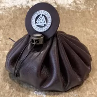 Dungeons and Dragons Vikings Valknut Large Genuine Real Luxury Leather Dice Bag DnD Dice bags Coin Pouch LARP Bag for DnD Gifts RPG Gift.