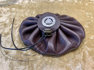 Dungeons and Dragons Vikings Valknut Large Genuine Real Luxury Leather Dice Bag DnD Dice bags Coin Pouch LARP Bag for DnD Gifts RPG Gift. - Image 3