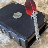 Fantasy book box rpg Genuine Leather D20 A6 Book Box Dice & Accessory Holder