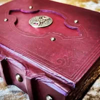 Fantasy Celtic Trinity Knot Tome Book of Shadows BOS Notebook Journal with Deckled Parchment for Witchcraft Christmas gifts