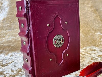 Fantasy Celtic Trinity Knot Tome Book of Shadows BOS Notebook Journal with Deckled Parchment for Witchcraft Christmas gifts - Image 2