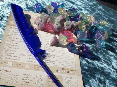 Feather Pen for RPG Games like Dungeons and Dragons and Pathfinder. DnD Gifts RPG Gift
