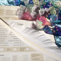 Feather Pen for RPG Games like Dungeons and Dragons and Pathfinder. DnD Gifts RPG Gift