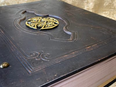 Leather Binder A4 Fantasy Celtic Cross Viking, Witchcraft, D&D, RPG, Prop, Tome Book Grimoire gift - Image 5