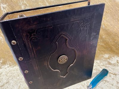 Leather Binder A4 Fantasy 'Triple Godess' Witchcraft, D&D, RPG, Prop, Tome Book Grimoire Blank - Image 6