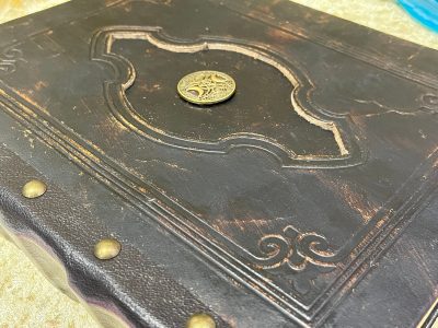 Leather Binder A4 Fantasy 'Triple Godess' Witchcraft, D&D, RPG, Prop, Tome Book Grimoire Blank - Image 7