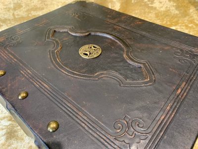 Leather Binder A4 Fantasy 'Triple Godess' Witchcraft, D&D, RPG, Prop, Tome Book Grimoire Blank - Image 4