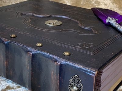 Leather Binder A4 Fantasy 'Triple Godess' Witchcraft, D&D, RPG, Prop, Tome Book Grimoire Blank - Image 6
