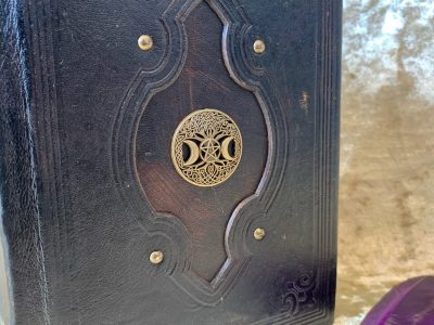 Leather Notebook BOS Book of Shadows Spell Book Old Antique Grimoire Tome Journal with Blank Parchment Dungeons and Dragons for witchcraft - Image 3