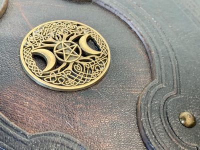 Leather Notebook BOS Book of Shadows Spell Book Old Antique Grimoire Tome Journal with Blank Parchment Dungeons and Dragons for witchcraft - Image 5
