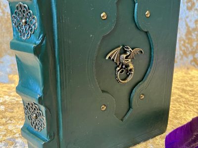 Leather Notebook Fantasy Old Antique Leather Tome Book Journal Diary with deckled parchment for witchcraft and Dungeons and Dragons Gift - Image 2