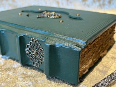 Leather Notebook Fantasy Old Antique Leather Tome Book Journal Diary with deckled parchment for witchcraft and Dungeons and Dragons Gift - Image 3