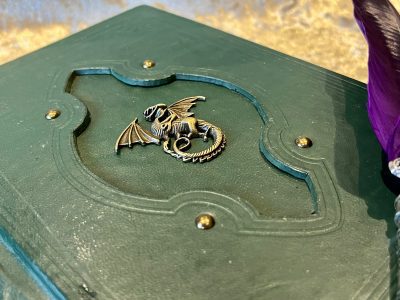 Leather Notebook Fantasy Old Antique Leather Tome Book Journal Diary with deckled parchment for witchcraft and Dungeons and Dragons Gift - Image 5