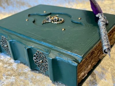 Leather Notebook Fantasy Old Antique Leather Tome Book Journal Diary with deckled parchment for witchcraft and Dungeons and Dragons Gift - Image 6