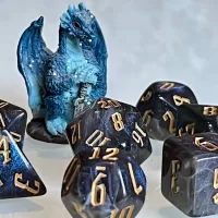 Magical Darkness Polyhedral Dice for RPG like Dungeons and Dragons