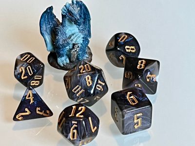 Magical Darkness Polyhedral Dice for RPG Gamers like Dungeons and Dragons and Pathfinder. DnD Gifts RPG Gift - Image 2
