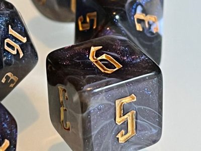 Magical Darkness Polyhedral Dice for RPG Gamers like Dungeons and Dragons and Pathfinder. DnD Gifts RPG Gift - Image 3