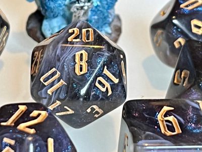 Magical Darkness Polyhedral Dice for RPG Gamers like Dungeons and Dragons and Pathfinder. DnD Gifts RPG Gift - Image 5