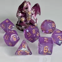 Magical Rune Polyhedral Dice for RPG Games like Dungeons and Dragons and Pathfinder. DnD Gifts RPG Vegan Gift