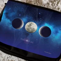 Moon Triple Goddess Witchcraft Messenger Bag LARGE shoulder Bag for Witch Vegan gift