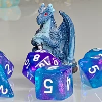 Mystic Sparkle Polyhedral Dice for RPG Games like Dungeons and Dragons and Pathfinder. DnD Gifts RPG Gift