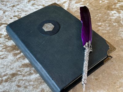 Notebook Journal Dungeons and Dragons Dragon Metal Lone Wolf for Dnd and Pathfinder Notes Vegan Leather - Image 2