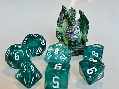 Oceans Spirit (Teal) Polyhedral Dice for RPG Games like Dungeons and Dragons and Pathfinder. DnD Gifts RPG Gift - Image 4