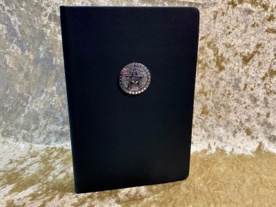 Pentacle Wiccan Gothic Notebook Journal for Dungeons and Dragons Vegan Leather Book of Shadows Black Diary for Dnd and Pathfinder Notes Gift