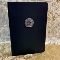 Pentacle Wiccan Gothic Notebook Journal for Dungeons and Dragons Vegan Leather Book of Shadows Black Diary for Dnd and Pathfinder Notes Gift