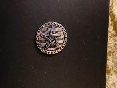 Pentacle Wiccan Gothic Notebook Journal for Dungeons and Dragons Vegan Leather Book of Shadows Black Diary for Dnd and Pathfinder Notes Gift - Image 2