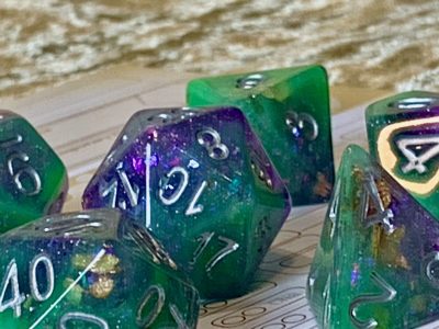 Poisoned Chalice Polyhedral Dice for RPG Games like Dungeons and Dragons and Pathfinder. DnD Gifts RPG Gift