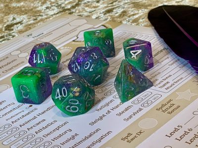 Poisoned Chalice Polyhedral Dice for RPG Games like Dungeons and Dragons and Pathfinder. DnD Gifts RPG Gift - Image 4