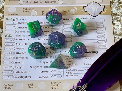 Poisoned Chalice Polyhedral Dice for RPG Games like Dungeons and Dragons and Pathfinder. DnD Gifts RPG Gift - Image 8