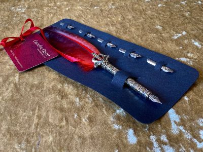 Scarlet Feather Antique Fountain Craft Supply Calligraphy Pen for RPG Games like Dungeons and Dragons and Pathfinder. DnD Gifts RPG Gift - Image 3