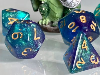 Spellbound Polyhedral Dice for RPG Games like Dungeons and Dragons and Pathfinder. DnD Gifts RPG Gift - Image 2
