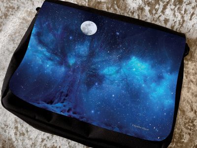Tree of Life Moon Goddess Witchcraft LARGE shoulder Messenger Bag for Witch Vegan gifts