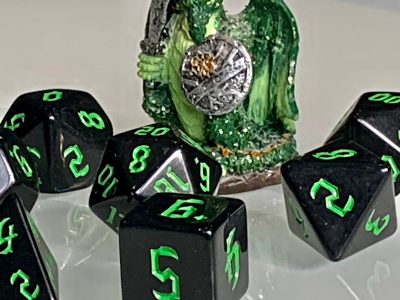 Underdark Green Polyhedral Dice for RPG Games like Dungeons and Dragons and Pathfinder. DnD Gifts RPG Gift - Image 4