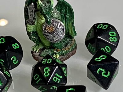 Underdark Green Polyhedral Dice for RPG Games like Dungeons and Dragons and Pathfinder. DnD Gifts RPG Gift - Image 6