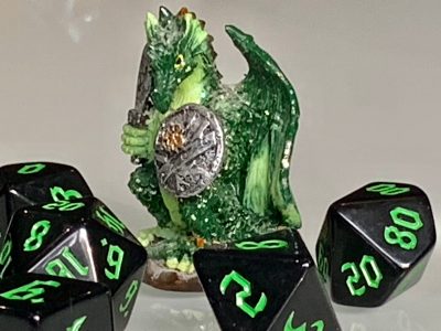 Underdark Green Polyhedral Dice for RPG Games like Dungeons and Dragons and Pathfinder. DnD Gifts RPG Gift - Image 7
