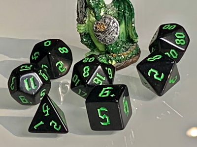 Underdark Green Polyhedral Dice for RPG Games like Dungeons and Dragons and Pathfinder. DnD Gifts RPG Gift - Image 8